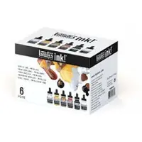 Taidepiste Liquitex akryylimuste 6x30ml metallivärit