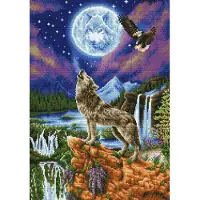 Diamond Dotz Mystic Wolf 55x75cm timanttityö