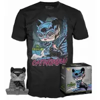 Funko POP! Pop And Short Sleeve T-shirt Catwoman Musta S