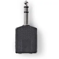 Nedis CAGP23940BK 6.35 mm uros-2x 6.35 mm naaras Stereoäänisovitin