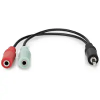 Nedis CAGB22150BK02 3.5 mm uros-2x 3.5 mm naaras 0.20 m Stereoäänikaapeli
