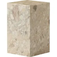 Audo Copenhagen Plinth pöytä, korkea, Kunis Breccia marmori