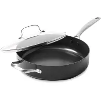 Greenpan Skillet 28Cm/4.3L With Lid + Helper Handle - Black - Ø 28 CM
