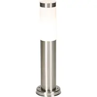 QAZQA Moderni ulkovalaisin pylväs teräs 45 cm IP44 - Rox