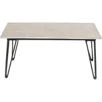 Bloomingville Mundo Sofabord, Grå, Fibercement - Grey - 90X 60X 42CM