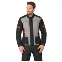 FASTWAY Touring Men 211 Tekstiilitakki Harmaa/Musta/Punainen Miehet, size 48