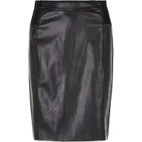 Vero Moda Vmbuttersia Hw Coated Skirt Noos - Black - XS