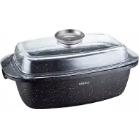 KINGHOFF marmorinen paistopurkki 5.5l + kansi kh-1608