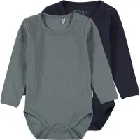 Minymo Body Ls (2-Pack) - Blue - 68