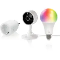 Deltaco Start Kit - Smart Plug + Kamera + RGB Bulb