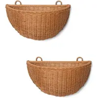 Ferm Living Braided seinäkori, 2 kpl, luonnonvärinen