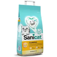 Sanicat 2x10l paakkuuntuva kissanhiekka hajustamaton