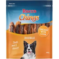 Rocco 4x200g Chings Double kana & maksa koiranherkut