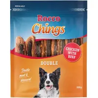 Rocco 12x200g Chings Double kana & nauta koiranherkut