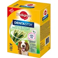 Pedigree 28 kpl Dentastix Daily Fresh keskikokoisille koiranherkut