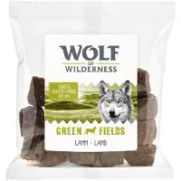 Wolf of Wilderness 3x180g Wild Bites Green Fields lammas koiralle