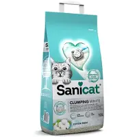 Sanicat 10l White Cotton paakkuuntuva kissanhiekka