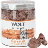 Wolf of Wilderness 280g kylmäkuivatut herkut Wide Acres kanansydän