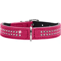 Hunter - Dog Collar Diamond Petit Pink 24 - Neck 17-21cm - Koirat - Kaulapannat