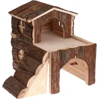 Zooplus Exclusive 30x20x30cm jyrsijänmökki, kaksikerroksinen marsuille