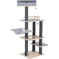 Modern Living Jardine-raapimispuu harmaa kissa
