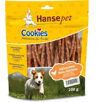 Cookie's 6x200g Cookies Delikatess Stickies, kana & riisitikut koiralle