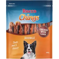 Rocco 12x200g Chings Double kana & lammas koiranherkut