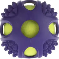 Zooplus Exclusive 2x kumitennispallo 2in1 koiran lelu