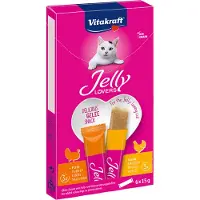 Vitakraft 24x15g Jelly Lovers kana & kalkkuna kissanherkut