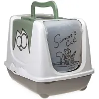 Karlie harmaa / vihreä / valkoinen Simon's Cat -kissanvessa