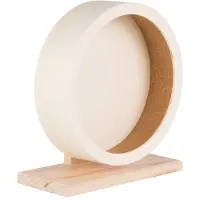Trixie - Natural Living Wooden Exercise Wheel Brown 28 cm - Puinen juoksupyörä - Pieneläimet - Pieneläinten lelut ja aktivointi
