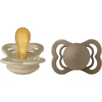 BIBS Supreme Tutit 2-pack Luonnonkumi Koko 1, Vanilla/Dark Oak