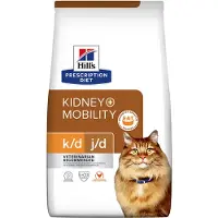 Hill's Pet Nutrition - k/d + j/d Kidney + Mobility - kissan kuivaruoka 3 kg - Kissat - Kissanruoka - Eläinlääkärin kuivaruoka kissalle