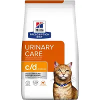 Hill's Pet Nutrition Hills Prescription Diet Urinary Care c/d Multicare Chicken kissojen kuivaruokaa terveiden virtsateiden ylläpitämiseen, 3 kg