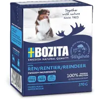 Bozita 24 x 370 g poro Chunks in Jelly koiranruoka