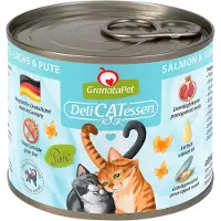 Granatapet 24x200g DeliCatessen lohi & kalkkuna kissan märkäruoka