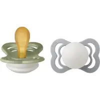 BIBS Pacifier Supreme Latex Size 2 2 kpl ? Sage Glow/Cloud Glow