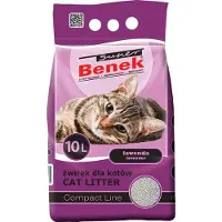 Super Benek Compact Lavender bentoniitti -paakkuuntuva kissanhiekka, hajustettu, pölytön, 10 l