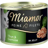 Miamor 24x185g Fine Filets tonnikalaa & kasviksia hyytelössä Kissanruoka