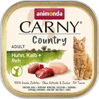 Animonda Carny Carny Country Chicken, Veal & Venison, Kissan märkäruoka, Adult, Viljaton, 100 g