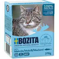 Bozita 24x370g Chunks in Jelly: makrilli kissan märkäruoka