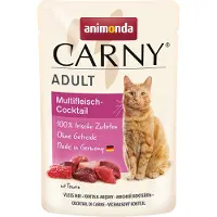 Animonda Carny 24 x 85 g Pouch lihalautanen kissan märkäruoka
