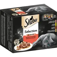 Sheba 144x85g Selection in Sauce keittiömestarin duo kissan märkäruoka