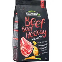 Greenwoods 6 kg nauta, linssit, peruna ja porkkana koiranruoka