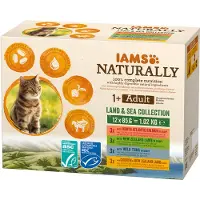 IAMS 48x85g Adult Cat Land & Sea Collection Naturally kissanruoka