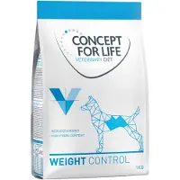 Concept for Life 4x1kg Weight Control Veterinary Diet koiran kuivaruoka