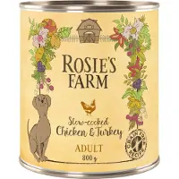 Rosie's Farm 24x800g Adult kana & kalkkuna koiranruoka
