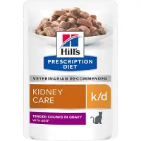 Hill's Pet Nutrition 24x85g k/d Kidney Care nauta Kissanruoka