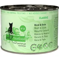 Catz Finefood 24x200g nauta & ankka kissan märkäruoka