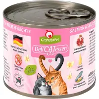 Granatapet 24x200g DeliCatessen lohi & äyriäiset kissan märkäruoka